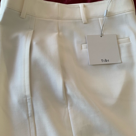 Tibi Pants - Tibi Culotte. Size 8. White off.